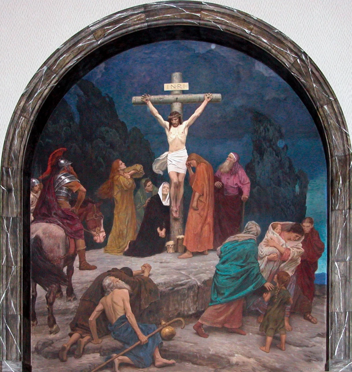 La crocifissione - Pala d'altare della Chiesa di Cristo Dresden, Klotzsche